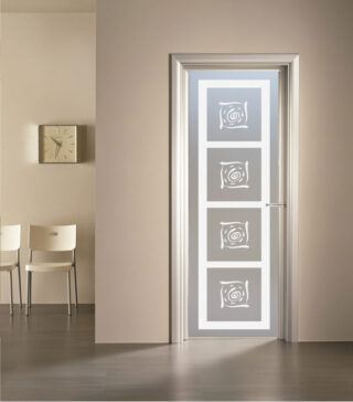 VETRO SABBIATO BORDER PER PORTE INTERNE