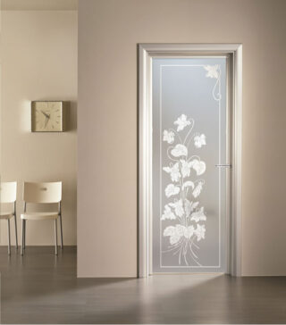 VETRO SABBIATO CALANTHA PER PORTE INTERNE