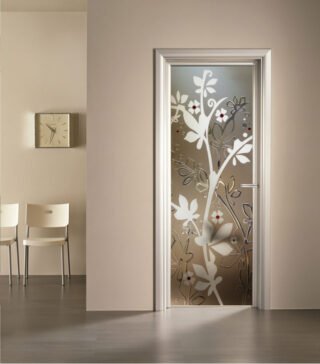 Vetro colorato FLORA per porte interne