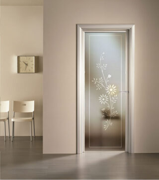 VETRO SABBIATO GIRASOLE PER PORTE INTERNE