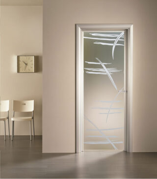 VETRO SABBIATO GRAFFIO PER PORTE INTERNE