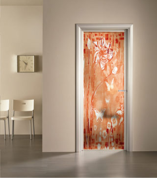 porta a vetro satinato con decoro stampa digitale Norah