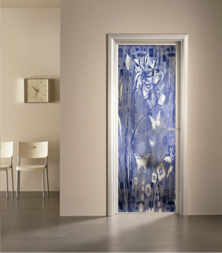 porta a vetro satinato con decoro stampa digitale Berenice