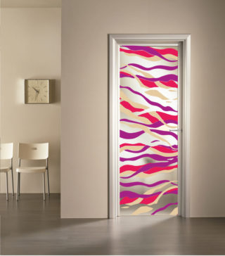 porta a vetro satinato con decoro digitale Lavinia