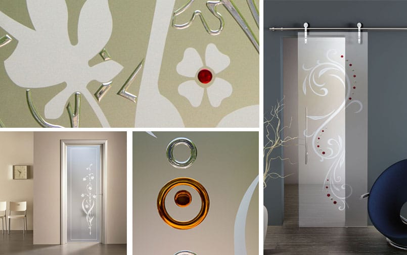 Vetro per porte interne